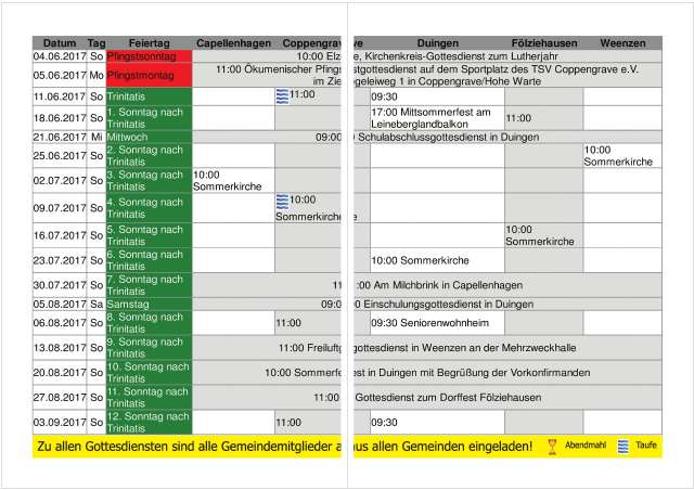 Gemeindebrief Juni 2017 - August 2017