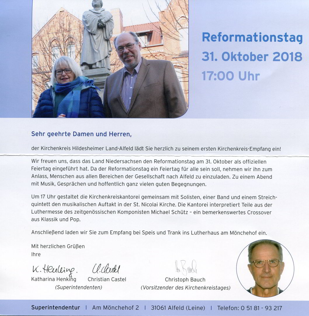 Kirchenkreis-Empfang zum Reformationstag