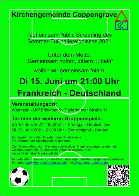 Fussball Public Screening Plakat