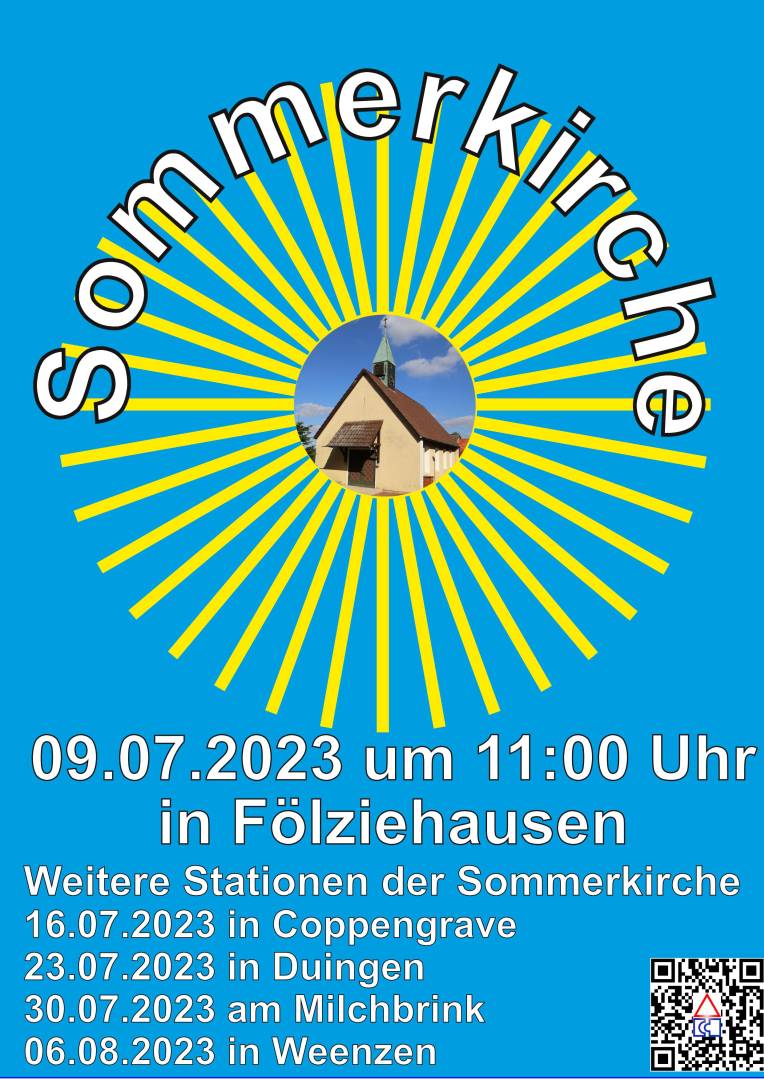 Start der Sommerkirche in Fölziehausen