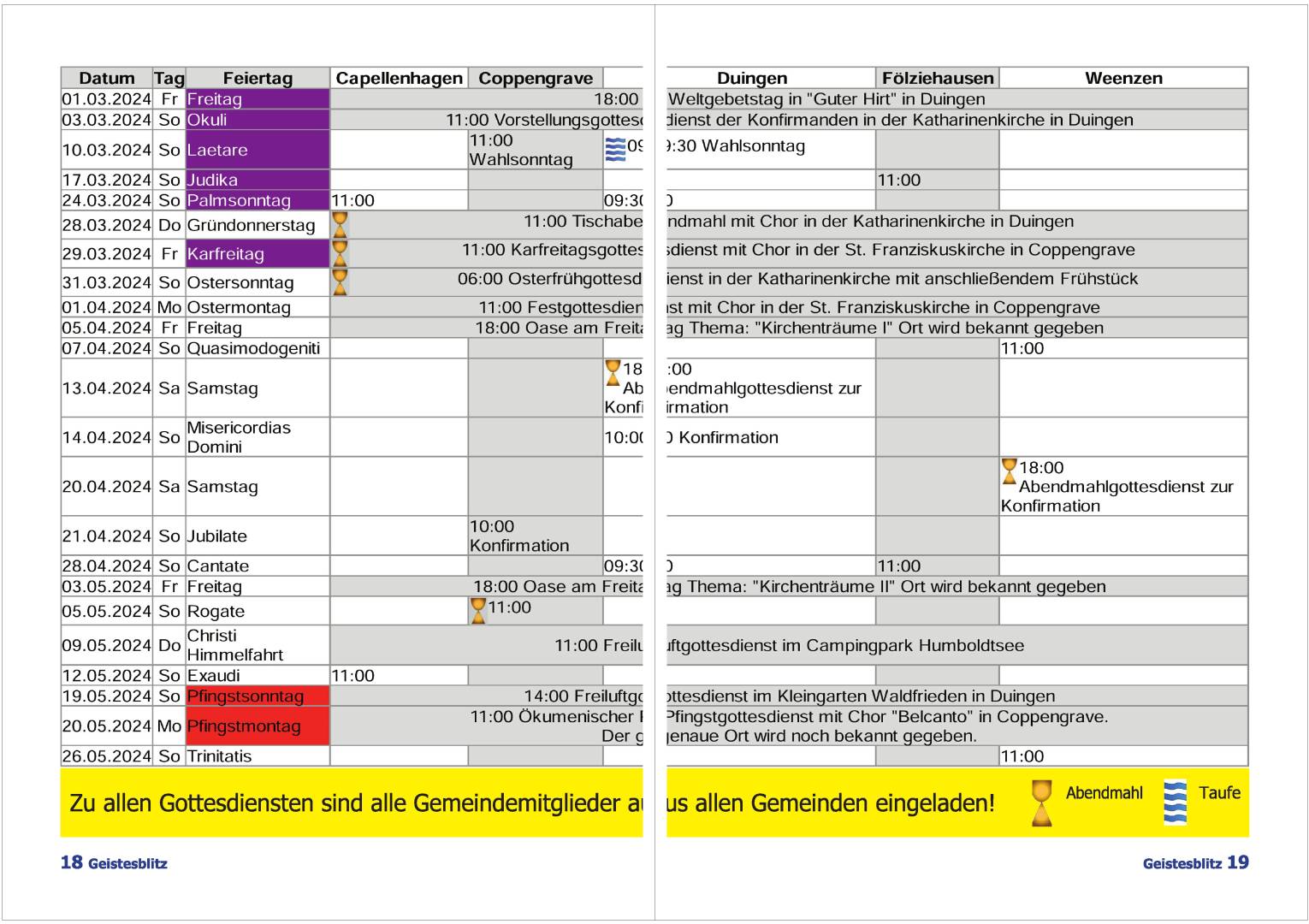 Gemeindebrief März - Mai 2024