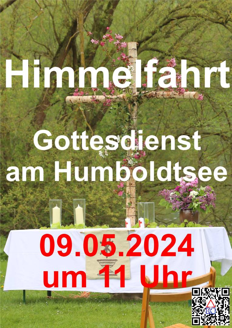 Morgen ist Himmelfahrt mit Gottesdienst am Humboldtsee