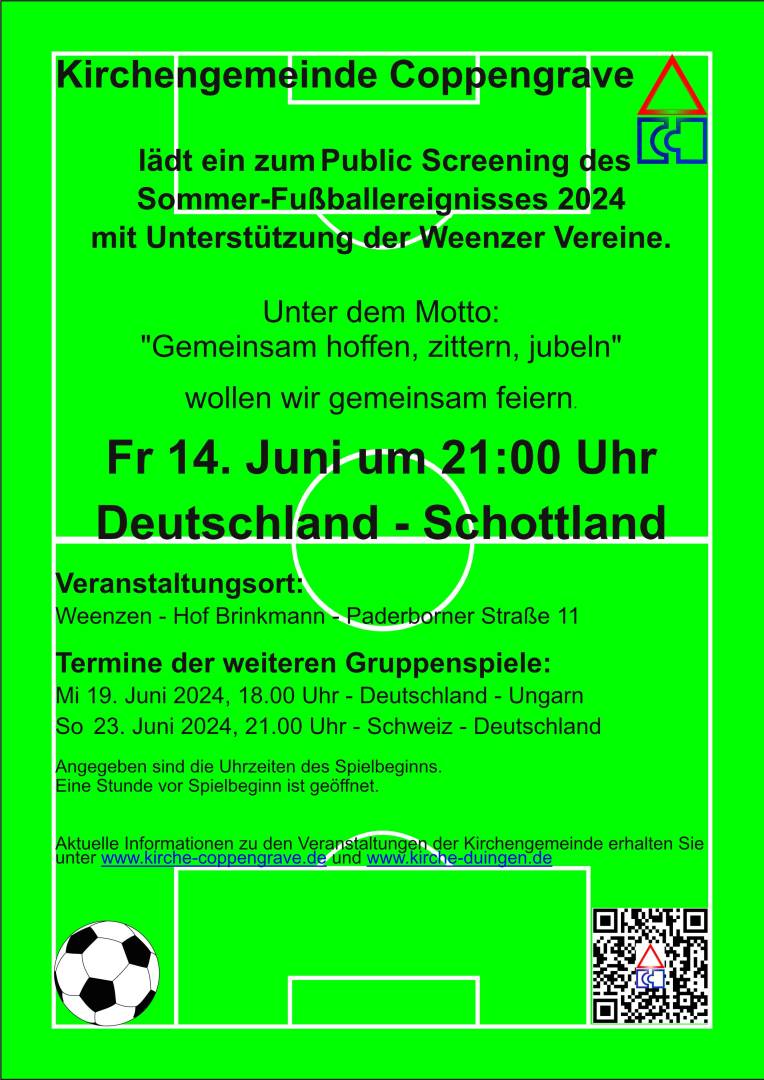 Public Screening des Fußballereignisses 2024