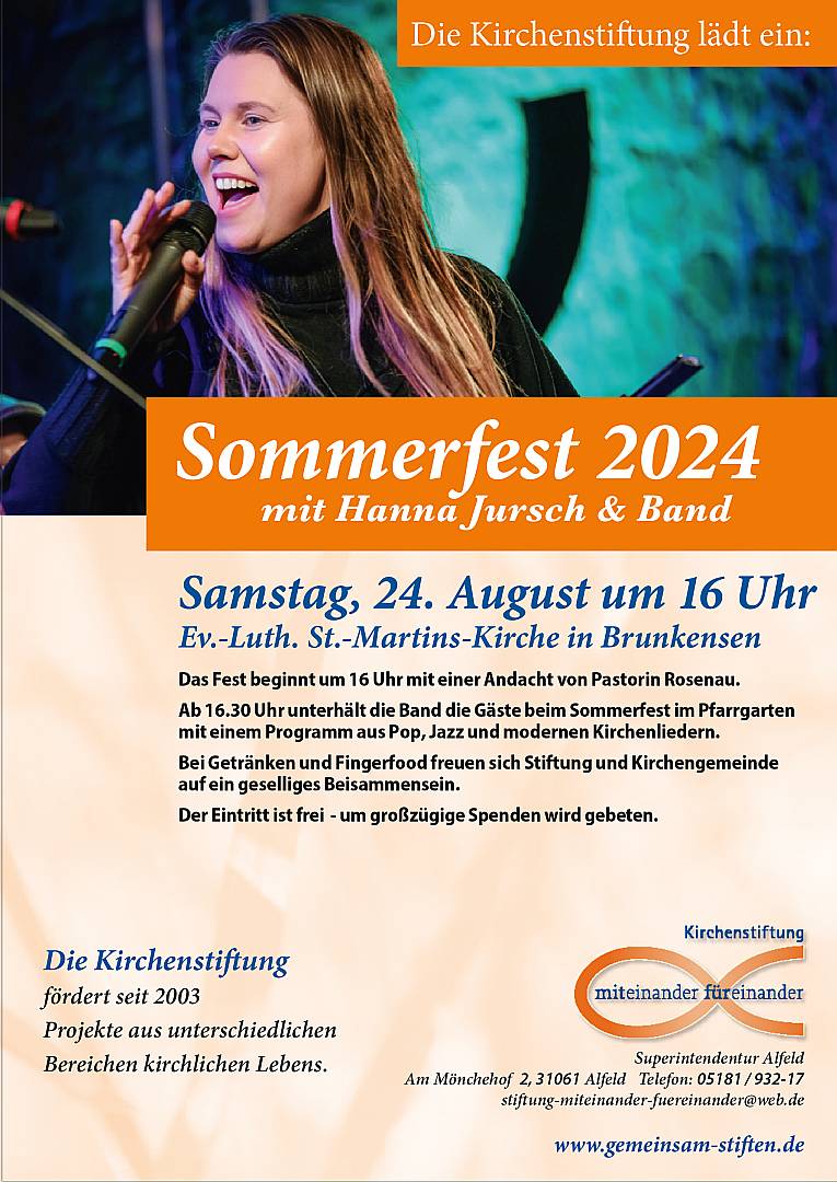 Sommerfest Kirchenstiftung <i>"miteinander füreinander"</i>