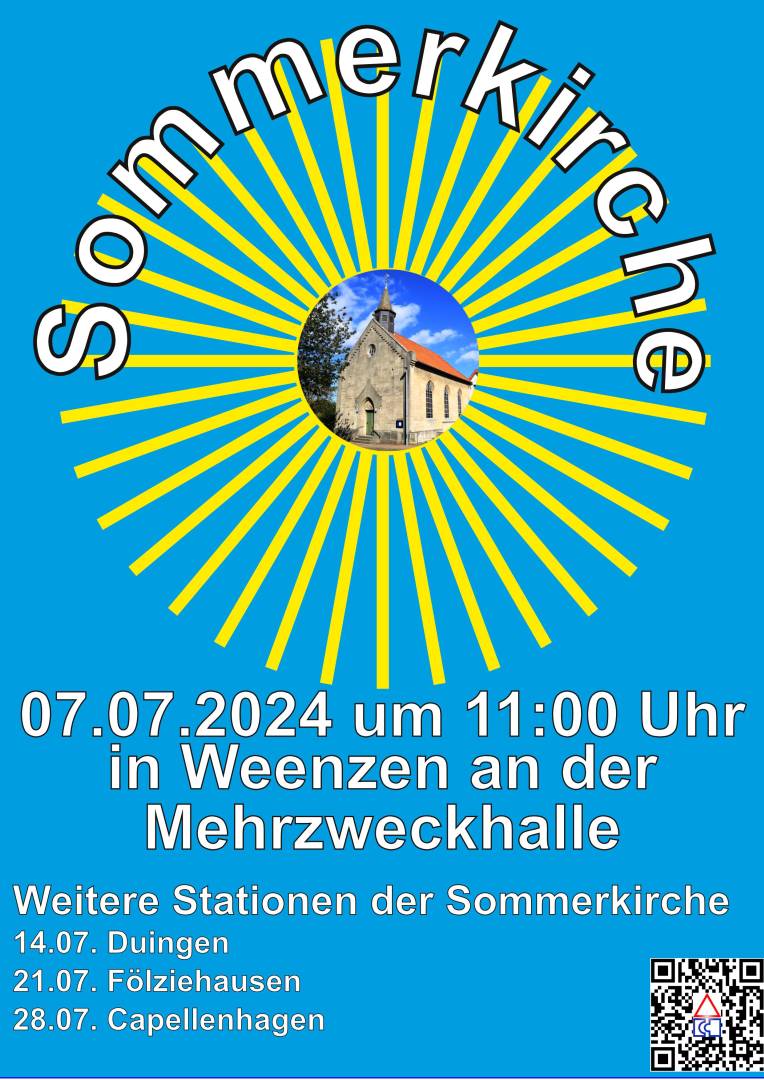 2. Sommerkirche in Weenzen an der Mehrzweckhalle