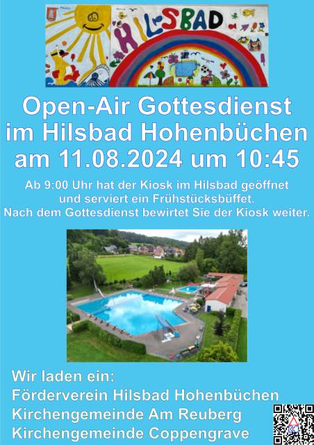 Sonntag: Open-Air Gottesdienst im Hilsbad