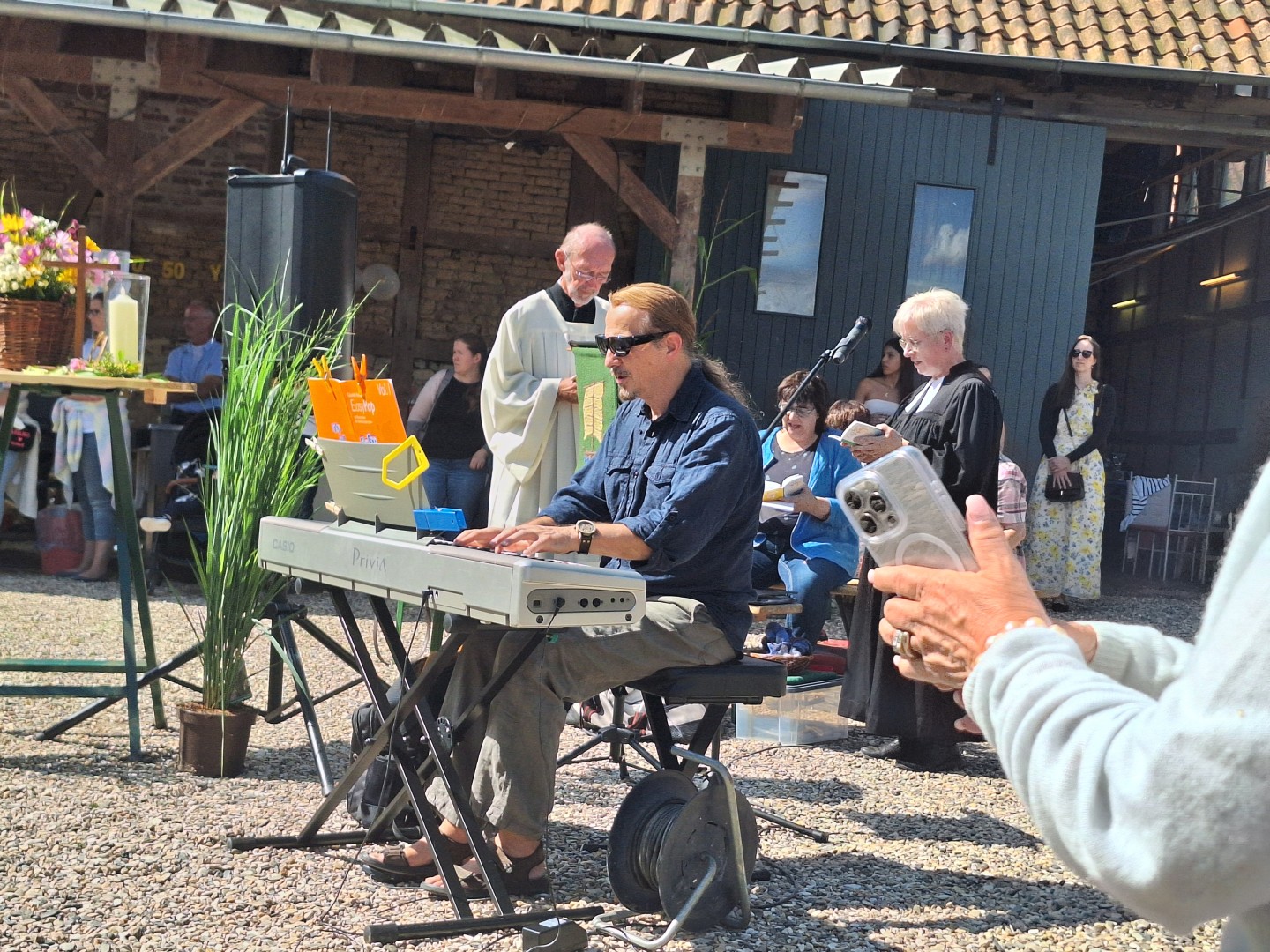 Impressionen von der Andacht zum Reitstalljubiläum mit Pferdesegnung