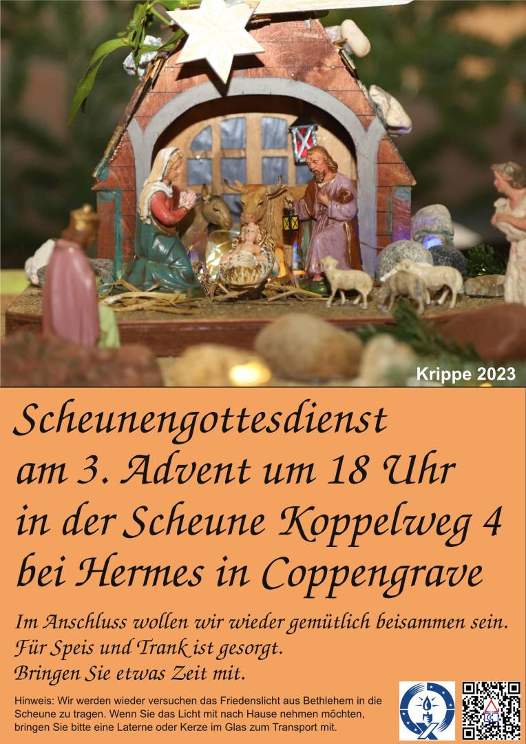 Scheunengottesdienst am 3. Advent