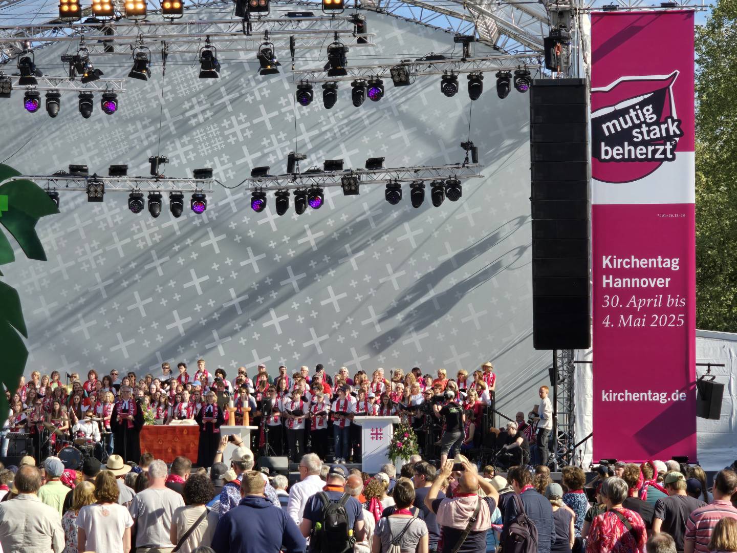 Impressionen von der Eröffnung des Kirchentages in Hannover