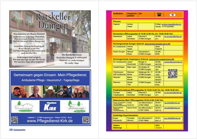 Gemeindebrief Juni - August 2025