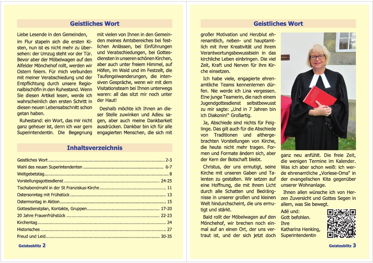 Gemeindebrief Juni - August 2025