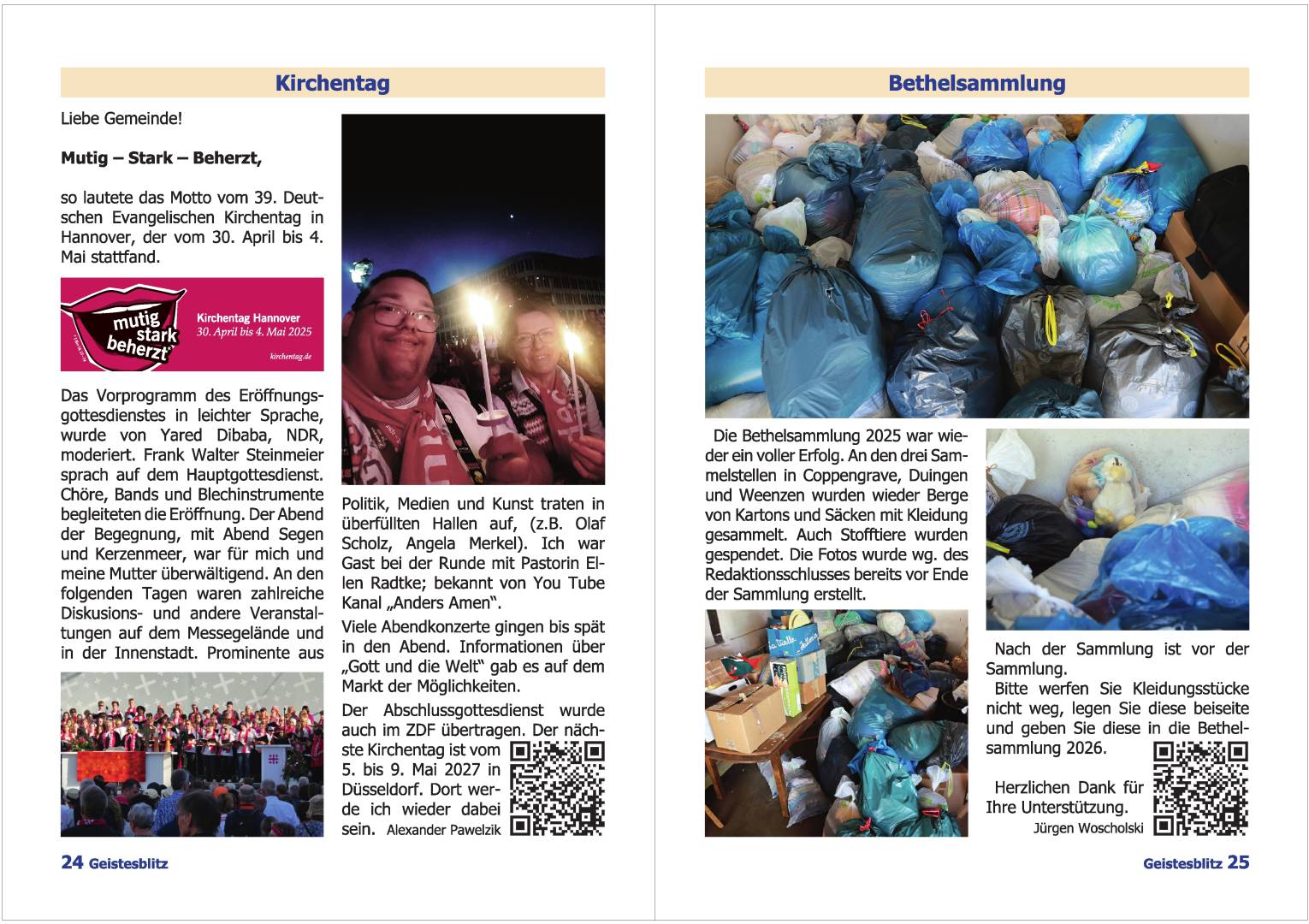 Gemeindebrief Juni - August 2025