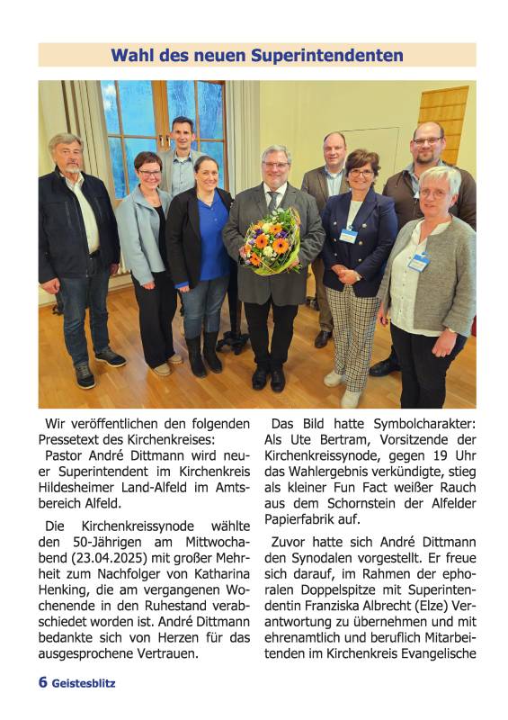 Gemeindebrief Juni - August 2025