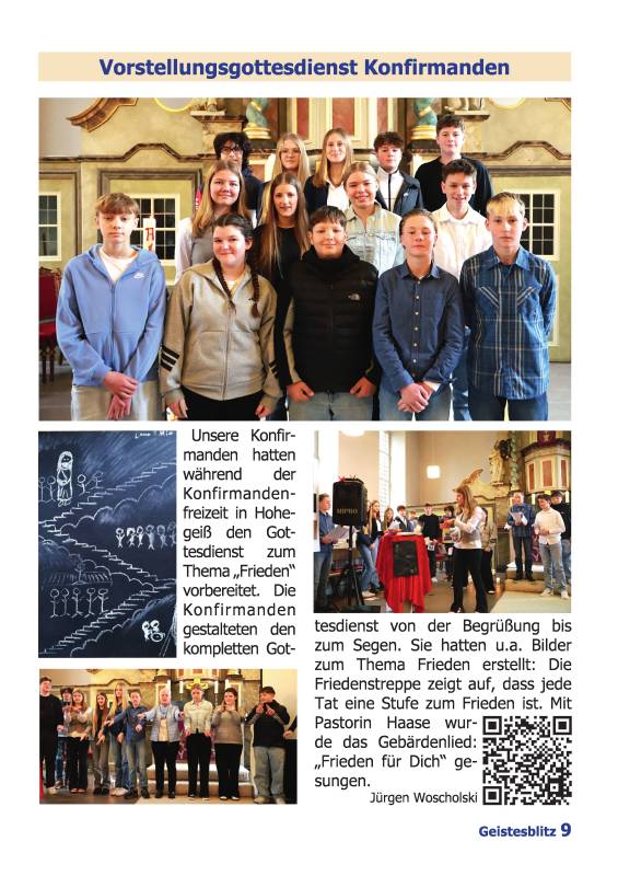 Gemeindebrief Juni - August 2025