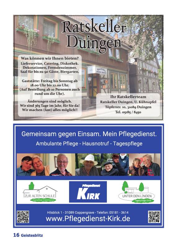 Gemeindebrief Juni - August 2025