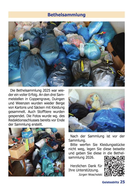 Gemeindebrief Juni - August 2025