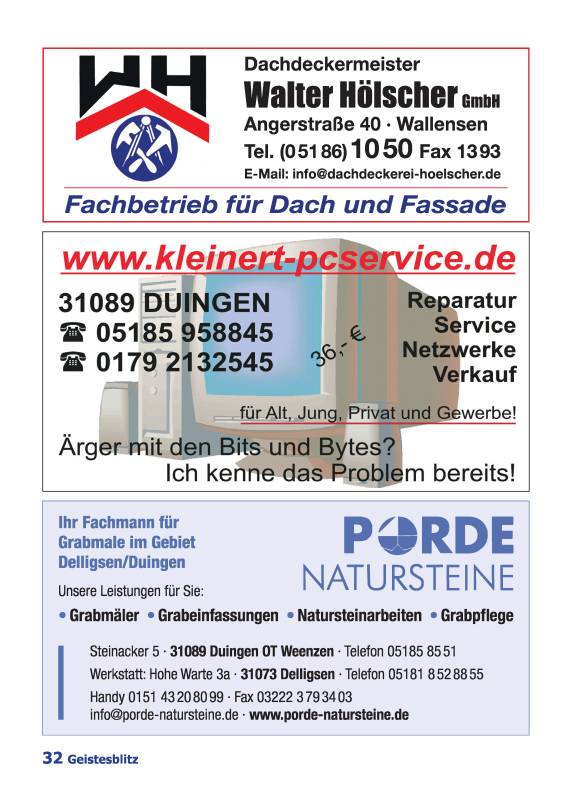 Gemeindebrief Juni - August 2025