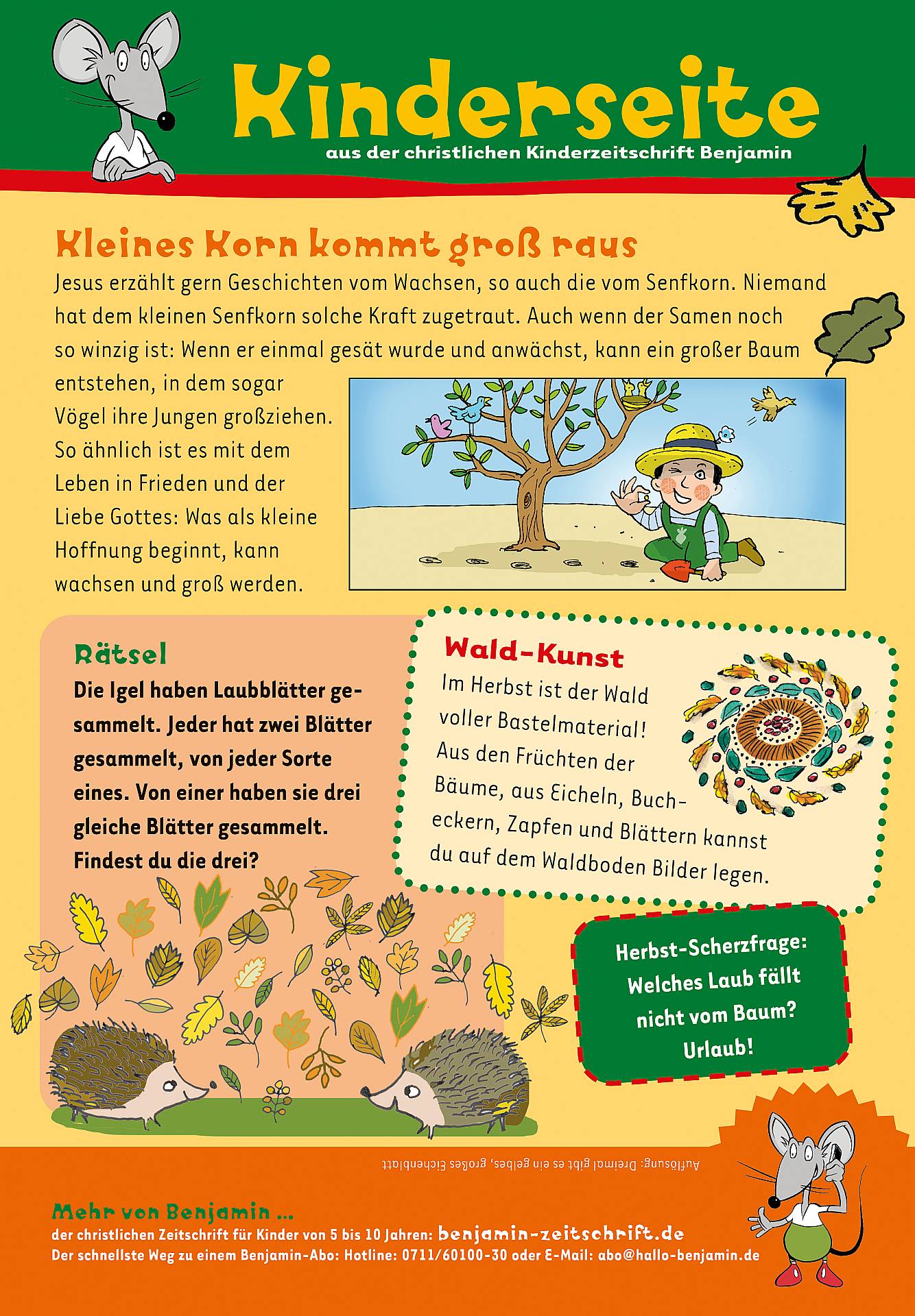 Kinderseite für Euch