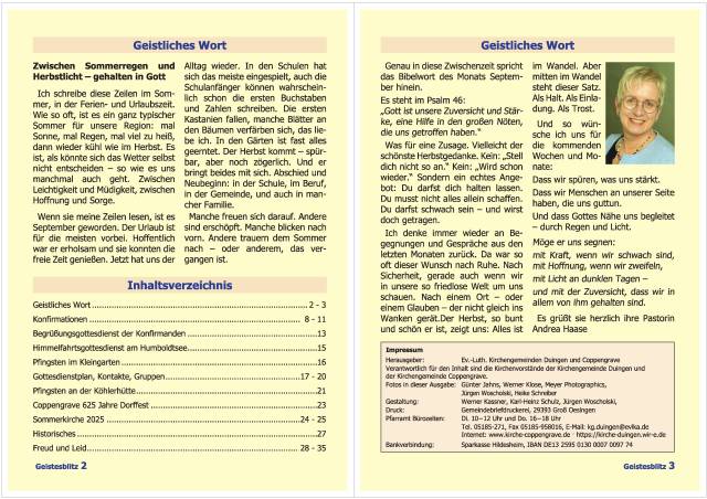 Gemeindebrief September 2025 - November 2025