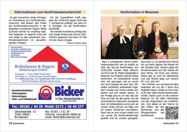 Gemeindebrief September 2025 - November 2025