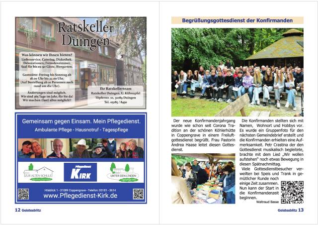 Gemeindebrief September 2025 - November 2025