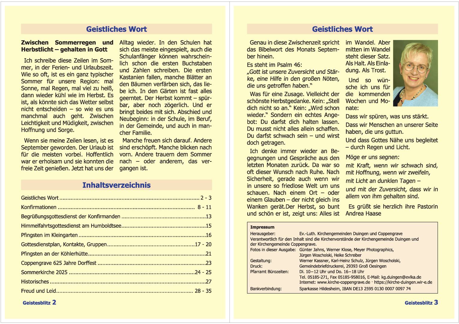 Gemeindebrief September 2025 - November 2025