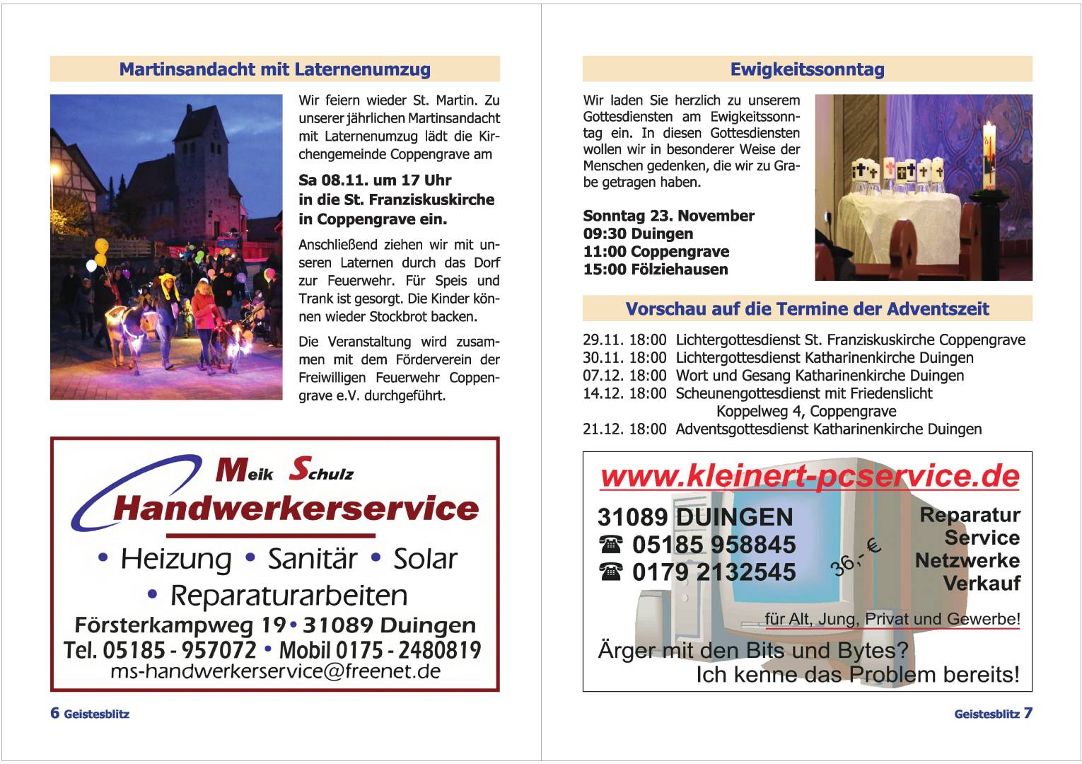 Gemeindebrief September 2025 - November 2025