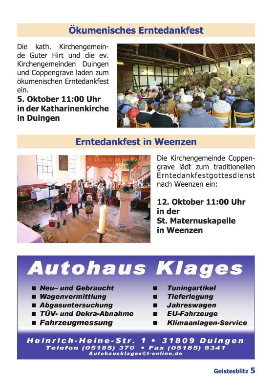 Gemeindebrief September 2025 - November 2025