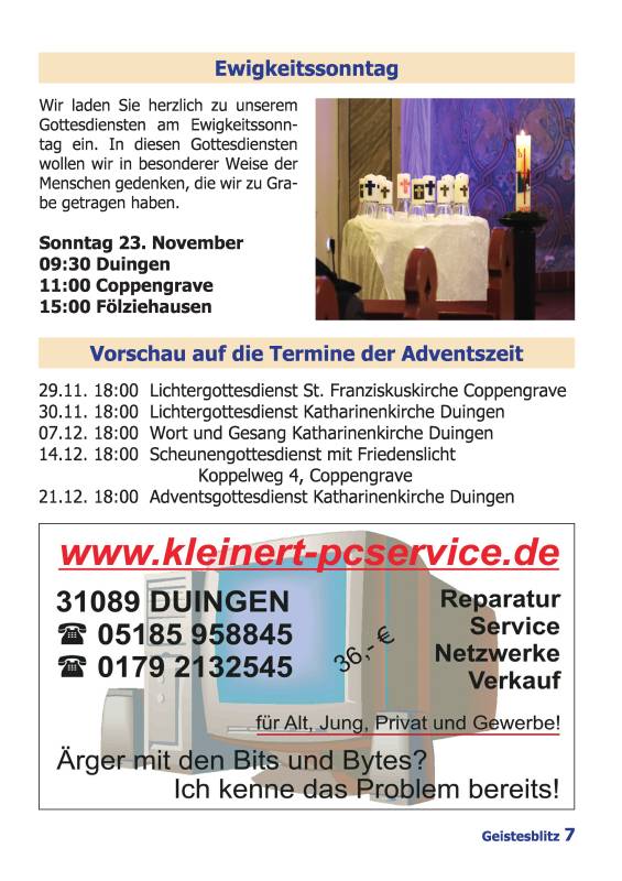 Gemeindebrief September 2025 - November 2025