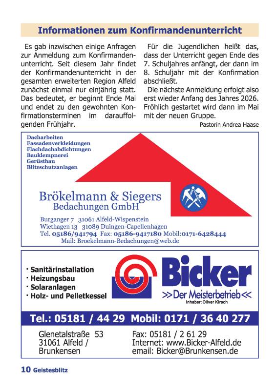 Gemeindebrief September 2025 - November 2025