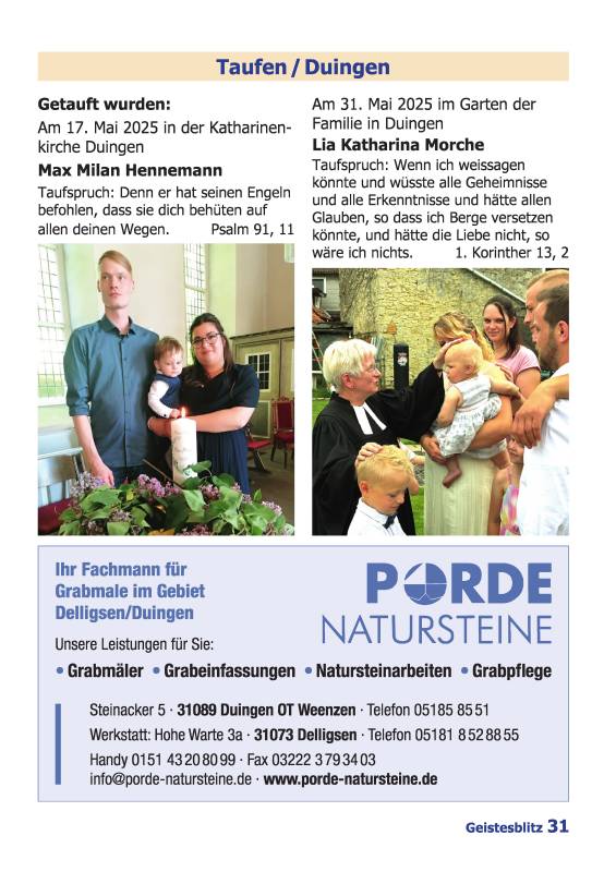 Gemeindebrief September 2025 - November 2025