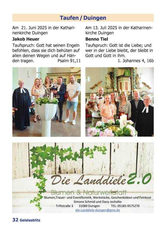 Gemeindebrief September 2025 - November 2025