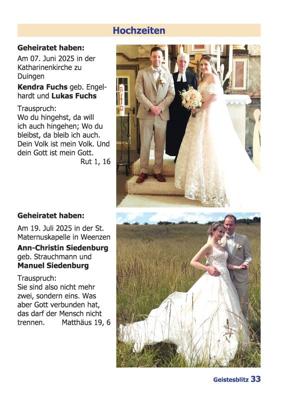 Gemeindebrief September 2025 - November 2025