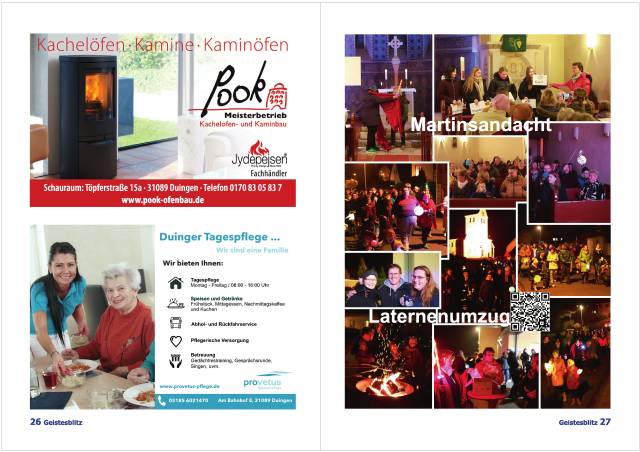 Gemeindebrief für die Monate Dezember 2025 - Februar 2026