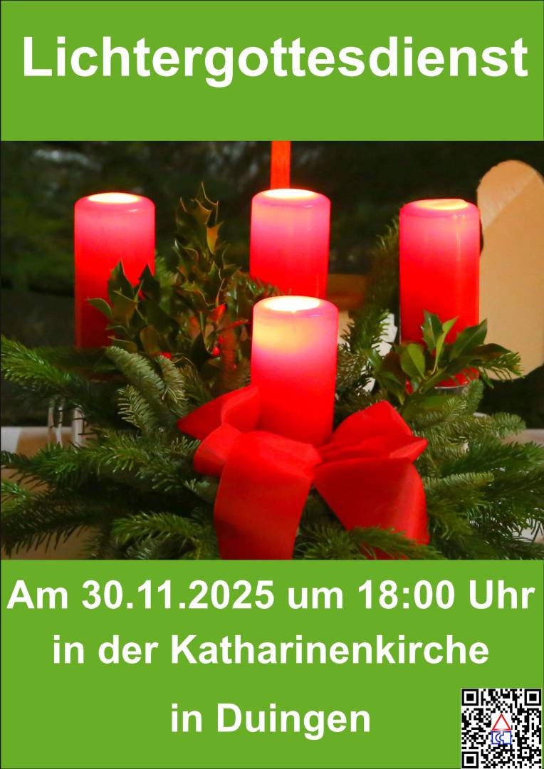 Übermorgen Lichtergottesdienst in der Katharinenkirche