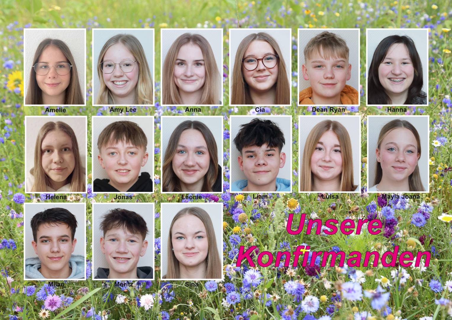Unsere Konfirmanden