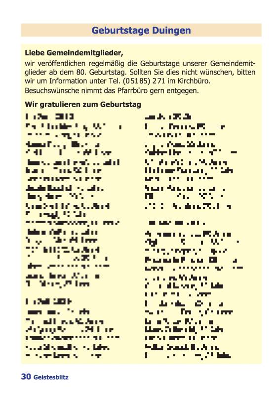 Gemeindebrief Juni - August 2026